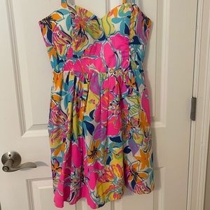 EUC xs Lilly Pulitzer Christine dress in Besame mucho size 6 but fits like a 4.